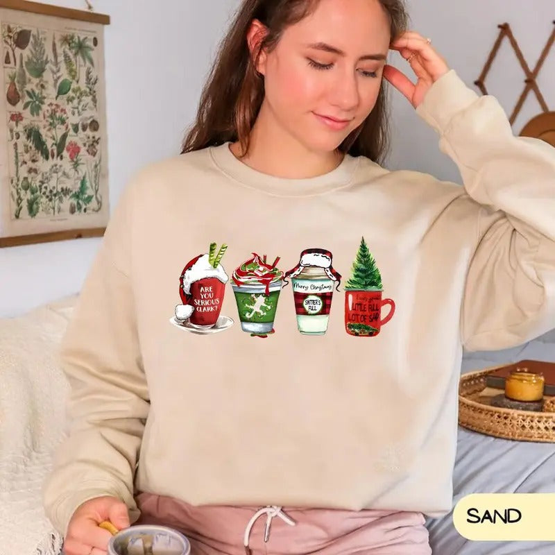 Christmas Vacation Movies Sweatshirt, Hoodie, Christmas Vacation Quotes, Holiday Sweaters Fit Womenswear T-Shirts