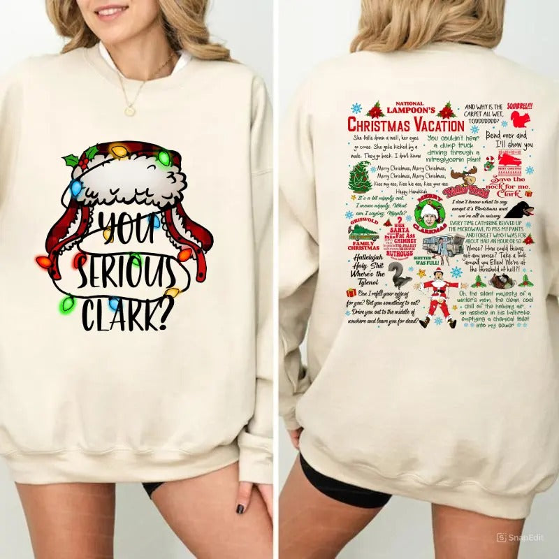Christmas Vacation Rant Sweatshirt, National Lampoons Sweatshirt, Christmas Vacation Quotes Hoodie, Clark Griswold...