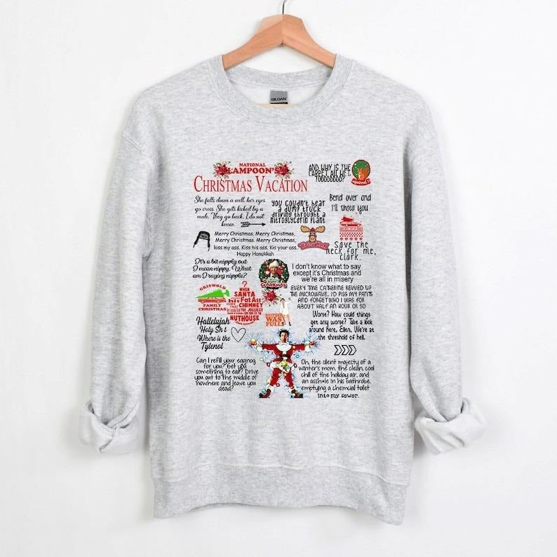 Christmas Vacation Rant Sweatshirt, National Lampoons Sweatshirt, Christmas Vacation Quotes, Clark Griswold Sweatshirt,...