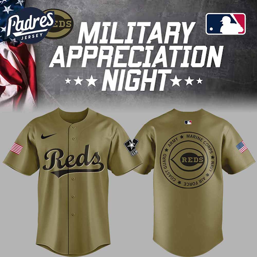 Cincinnati Reds Baseball Jersey Military Green For Fan 2025 - Padres Jersey Oasis: Elevate Your Baseball Style Game
