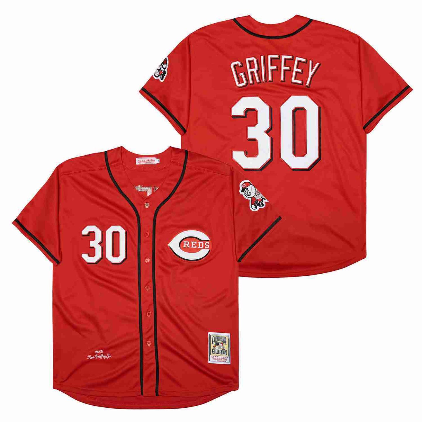 Cincinnati Reds #30 Ken Griffey Jr. Reds 30 Red 2005 Retro