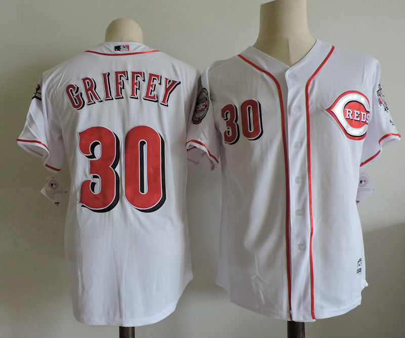 Cincinnati Reds #30 Ken Griffey Jr Style 5