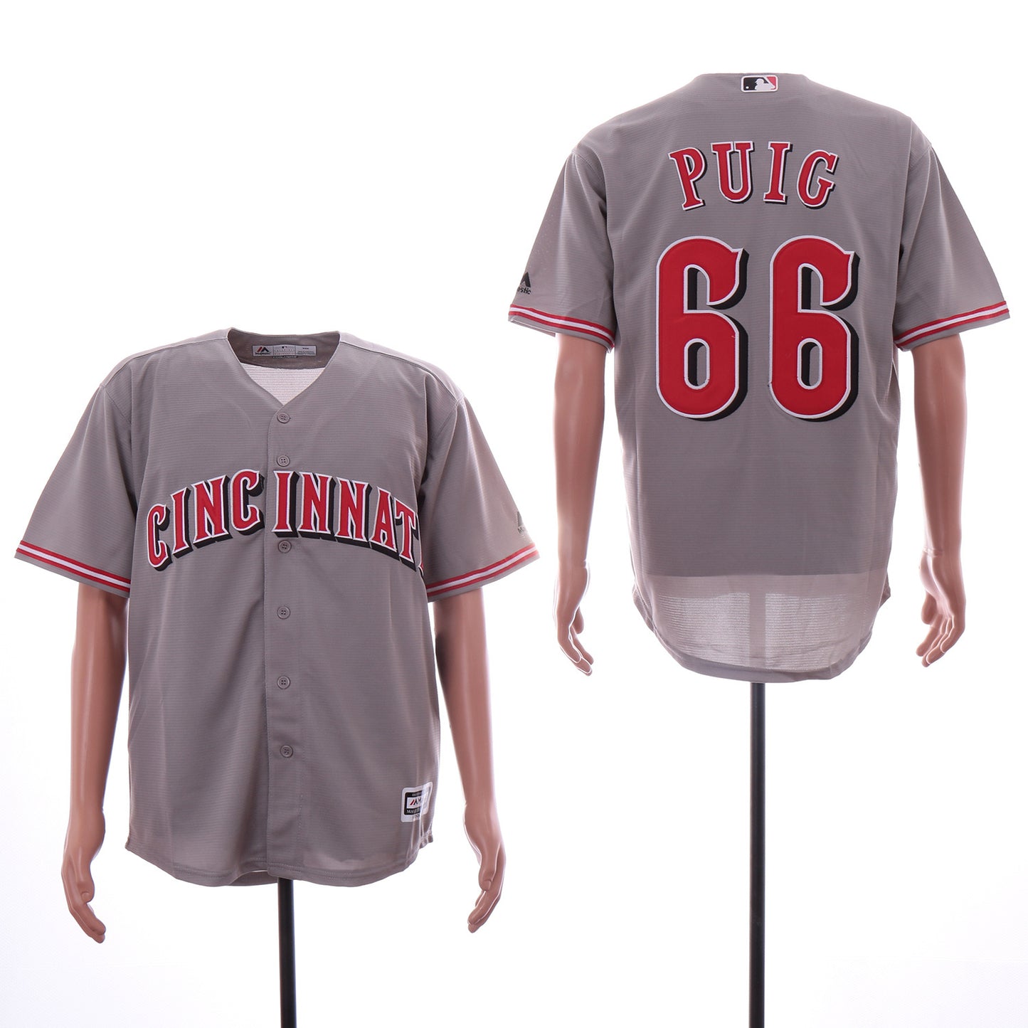 Cincinnati Reds #66 Yasiel Puig Style 5