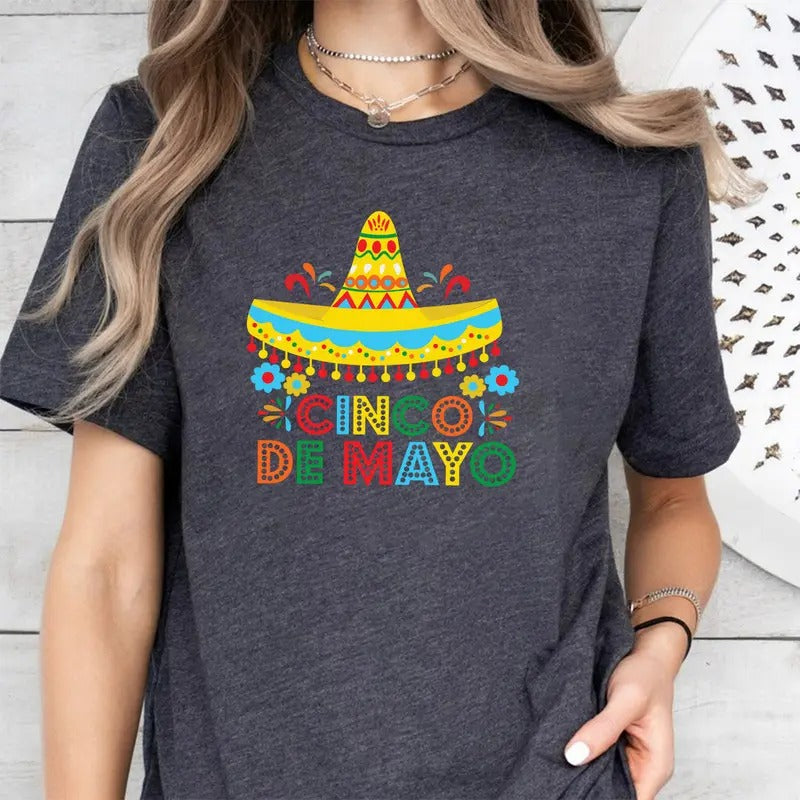 Cinco De Mayo Shirt, Mexican Fiesta Shirt, Mexican Festival Gift, Happy Cinco De Mayo Shirt, Mexican Shirts, Cinco De...