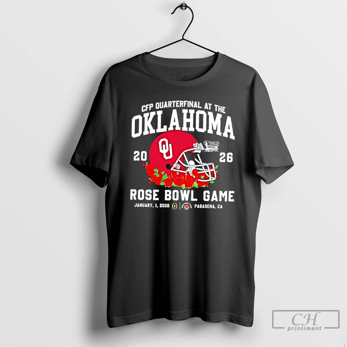 Classic 2026 Cfp Quarterfinal At The Oklahoma Sooners Rose Bowl Game Pasadena Ca T Shirts Hoodie, Sweatshirt