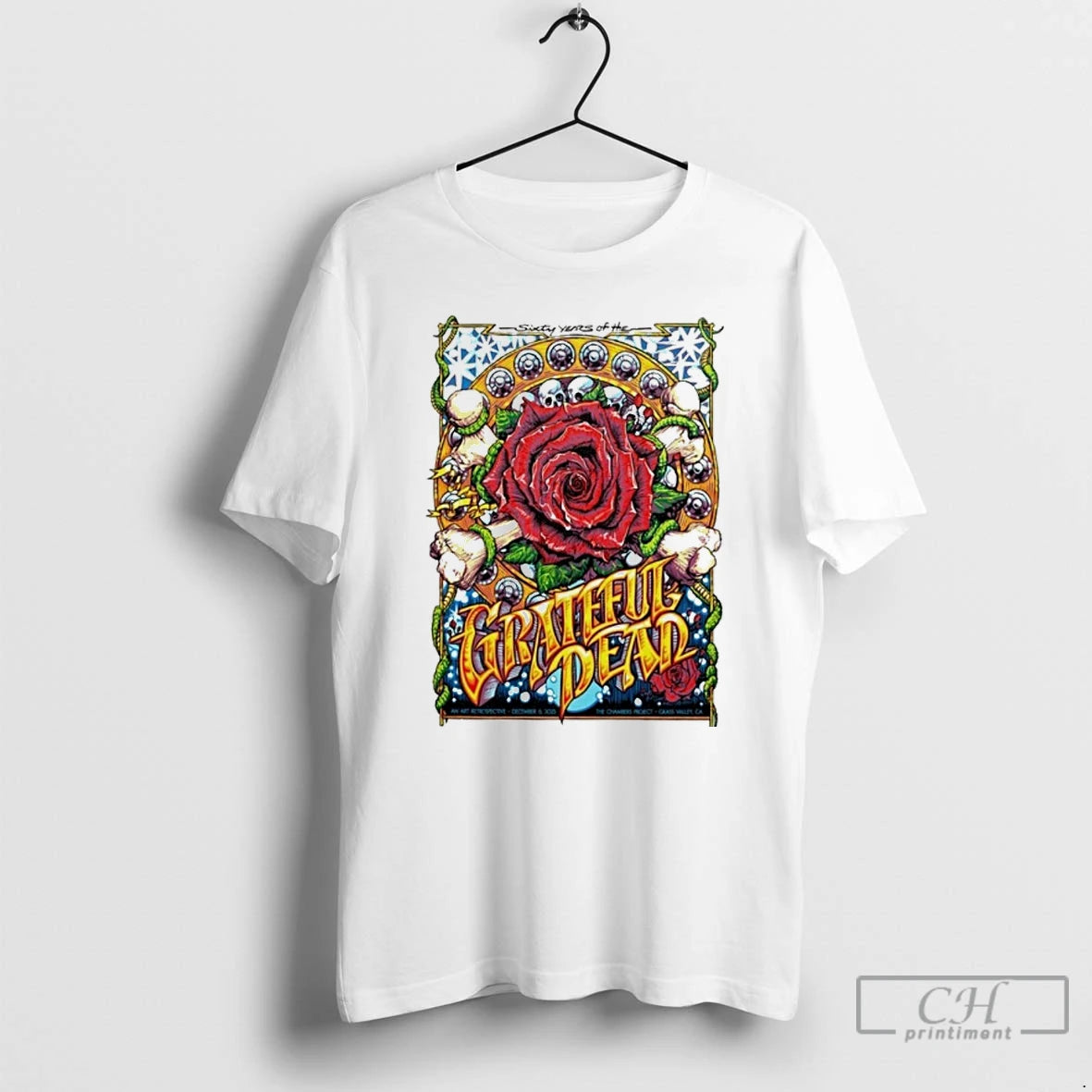 Classic 60 Years Of The Grateful Dead In Nevada City Ca On Dec 6 2025 T-Shirts, Hoodie, Sweatshirt | InkThreadWorks.com