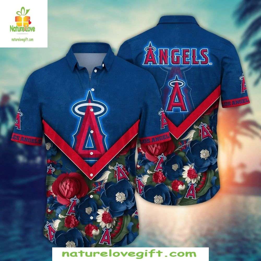 Blue Angels Baseball Hawaiian Shirt MLB Floral Logo Stylish Apparel
