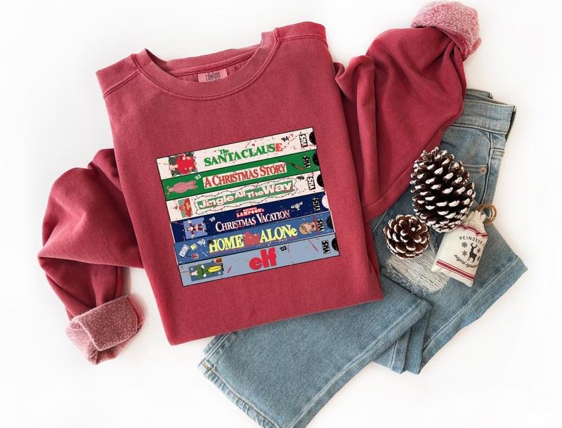 Classic Christmas Movies 90s Christmas Movies Sweater Womens Christmas Movie Hot Chocolate Movies