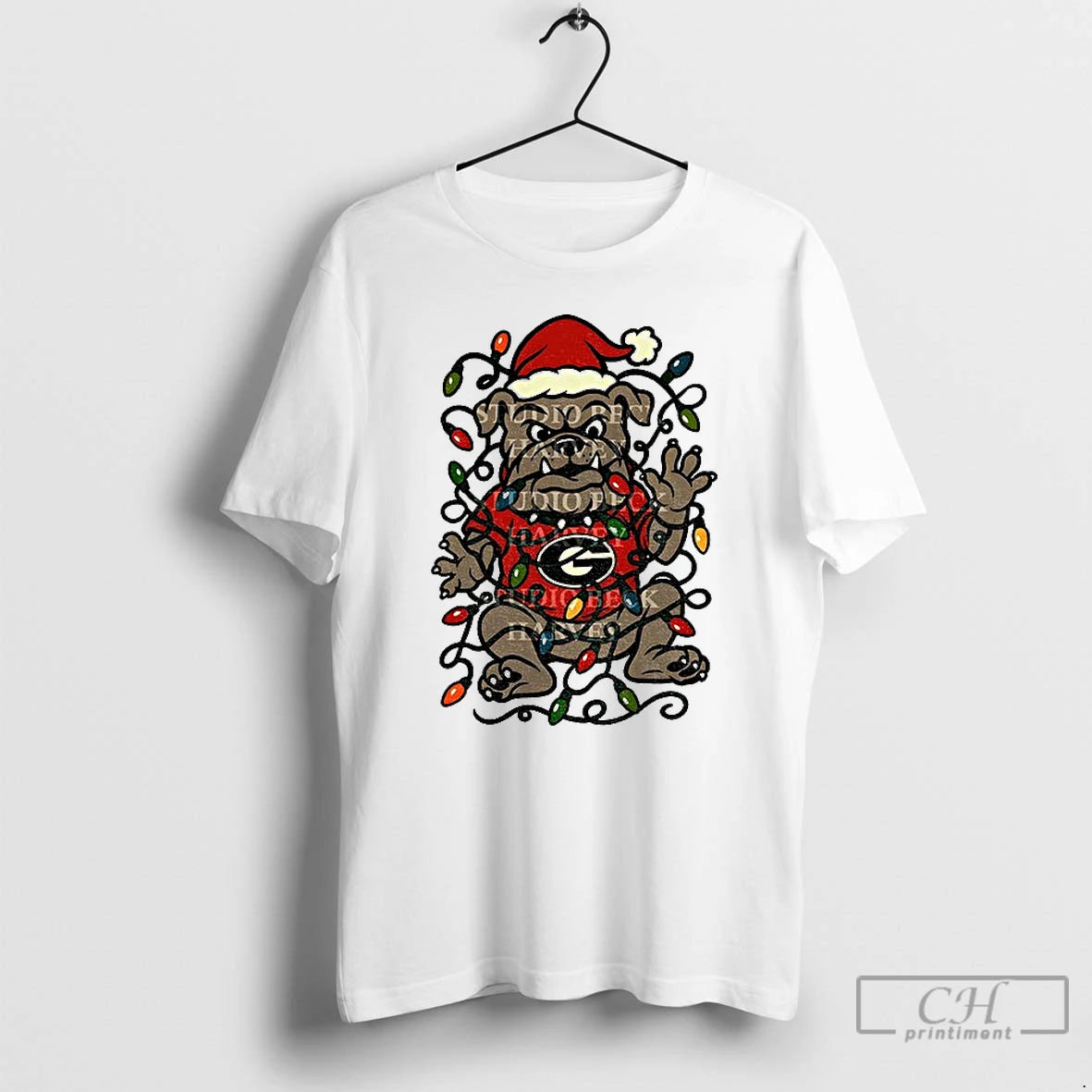 Classic Georgia Bulldogs Christmas Game Day Christmas Light T-Shirts, Hoodie, Sweatshirt | InkThreadWorks.com