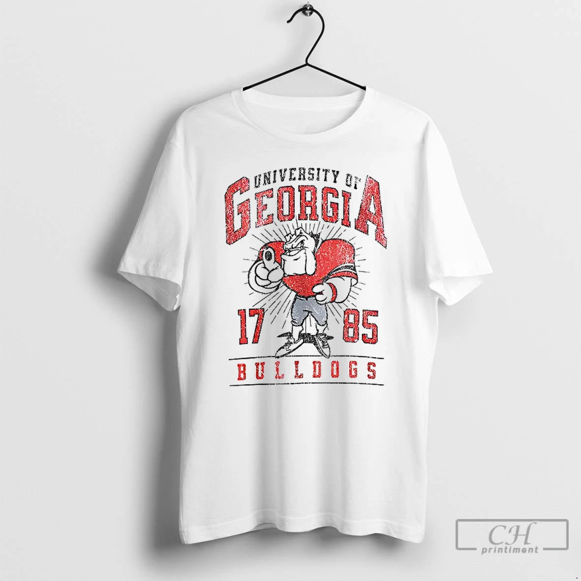 Classic Georgia Bulldogs Football Retro Hairy Dawg 1785 T-Shirts, Hoodie, Sweatshirt | InkThreadWorks.com