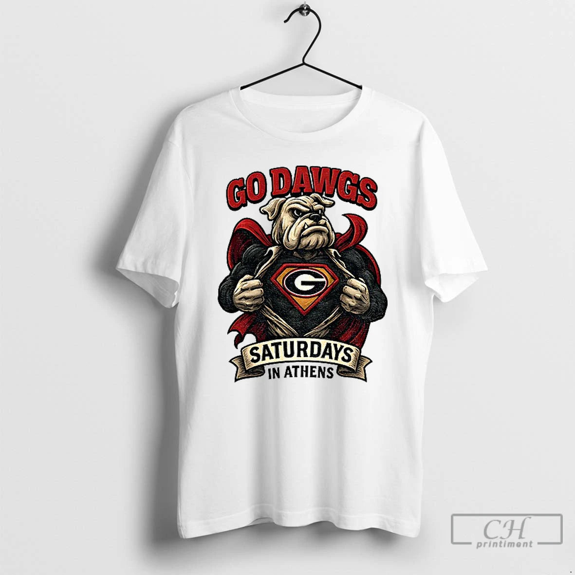 Classic Georgia Bulldogs Mascot Super Bulldog Vintage Saturdays In Athens T-Shirts, Hoodie, Sweatshirt | InkThreadWorks.com