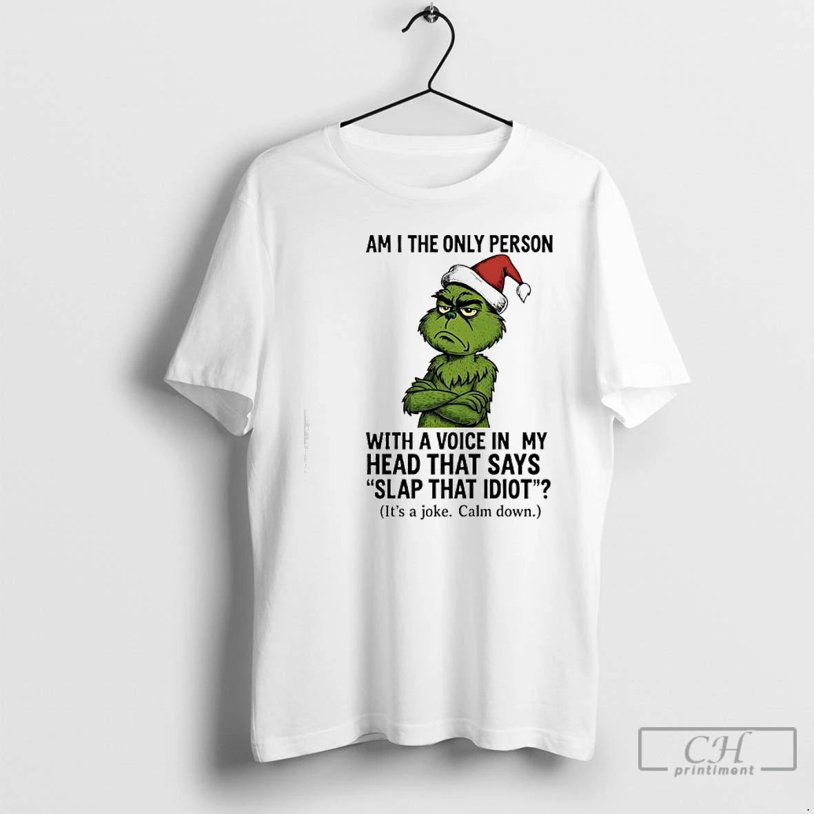 Classic Grinch Am I The Only Person With A Voice In My Head That Says T-Shirts, Hoodie, Sweatshirt | InkThreadWorks.com
