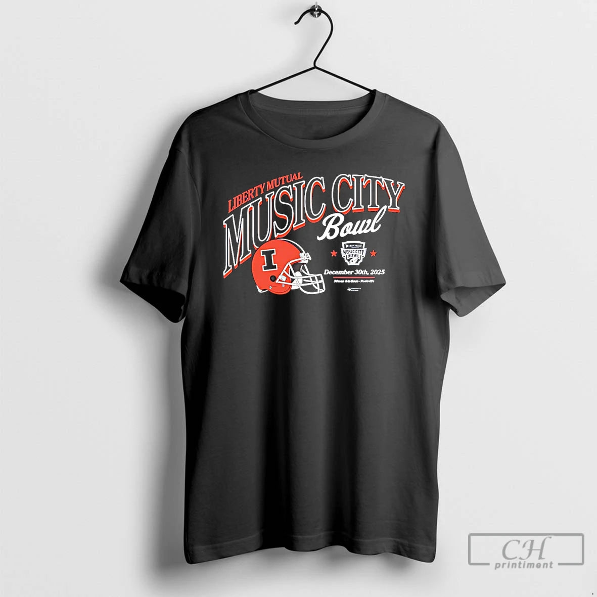 Classic Illinois Fighting Illini 2025 Liberty Mutual Music City Bowl T-Shirts, Hoodie, Sweatshirt | InkThreadWorks.com