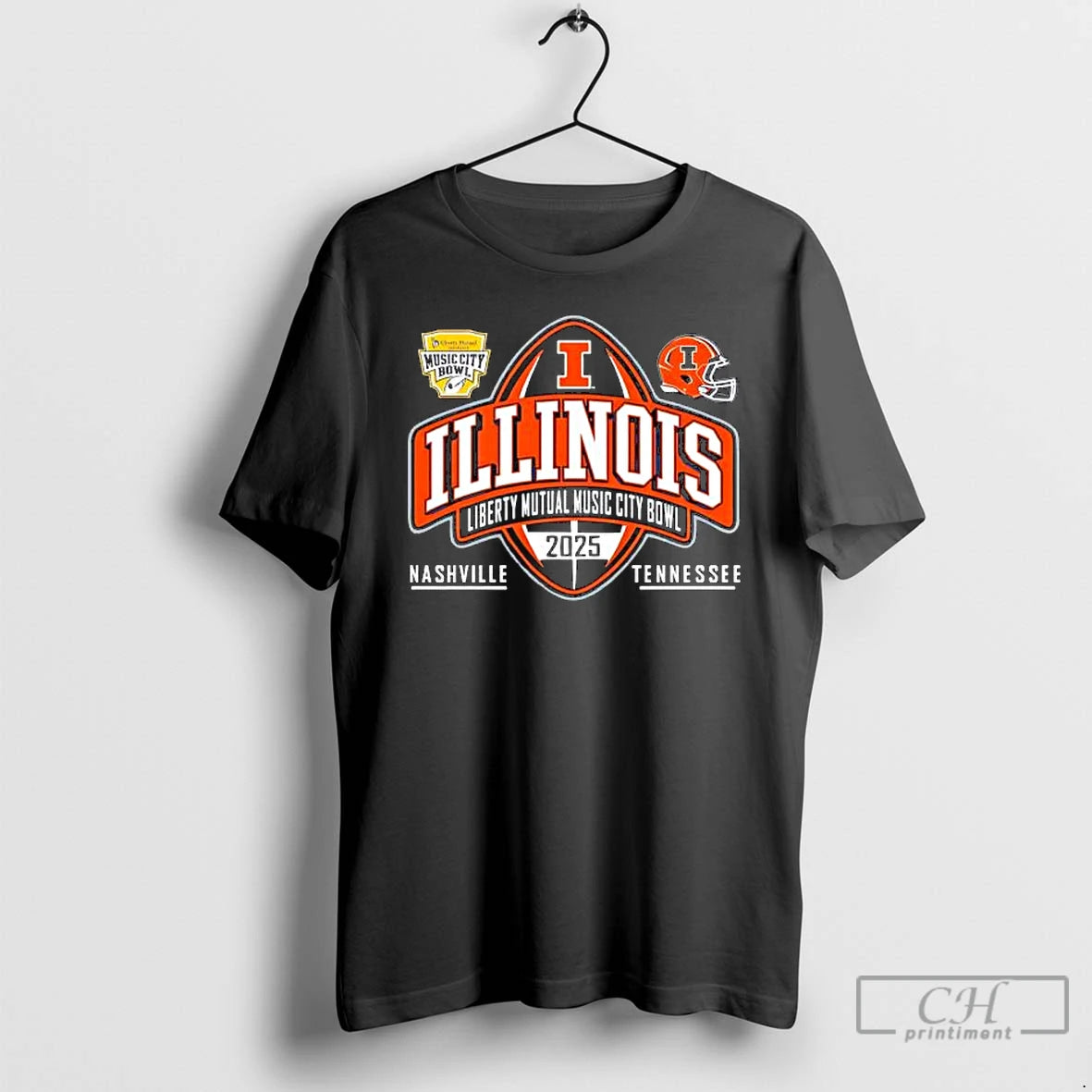 Classic Illinois Football Adult 2025 Music City Bowl Nashville Tennessee T-Shirts, Hoodie, Sweatshirt | InkThreadWorks.com