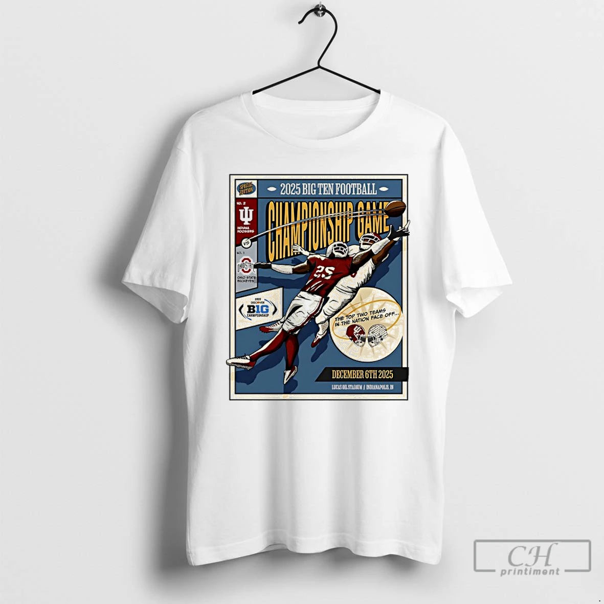 Classic Indiana Football 2025 Big Ten Football Championship Game Vintage T-Shirts, Hoodie, Sweatshirt