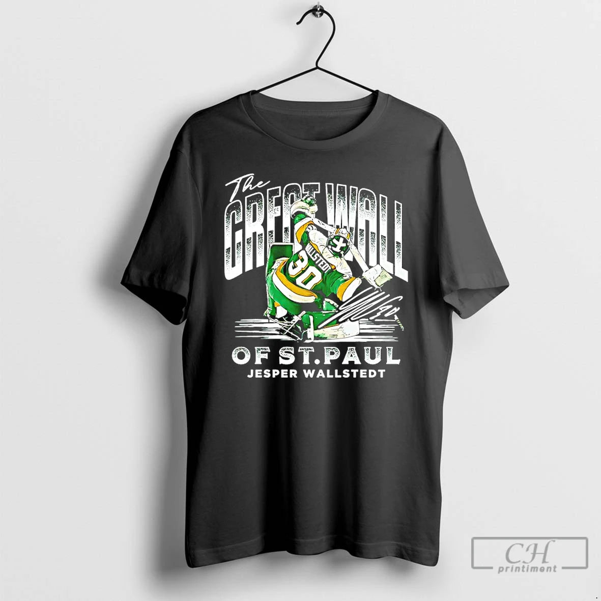 Classic Jesper Wallstedt Minnesota Great Wall St Paul Signature T-Shirts, Hoodie, Sweatshirt