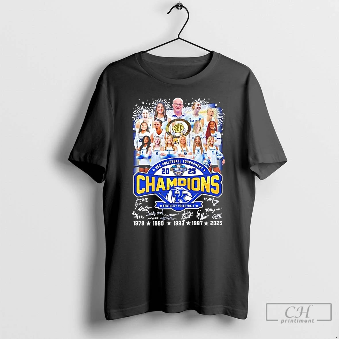 Classic Kentucky Wildcats 2025 Sec 5x Volleyball Tournament Champions T-Shirts, Hoodie, Sweatshirt | InkThreadWorks.com