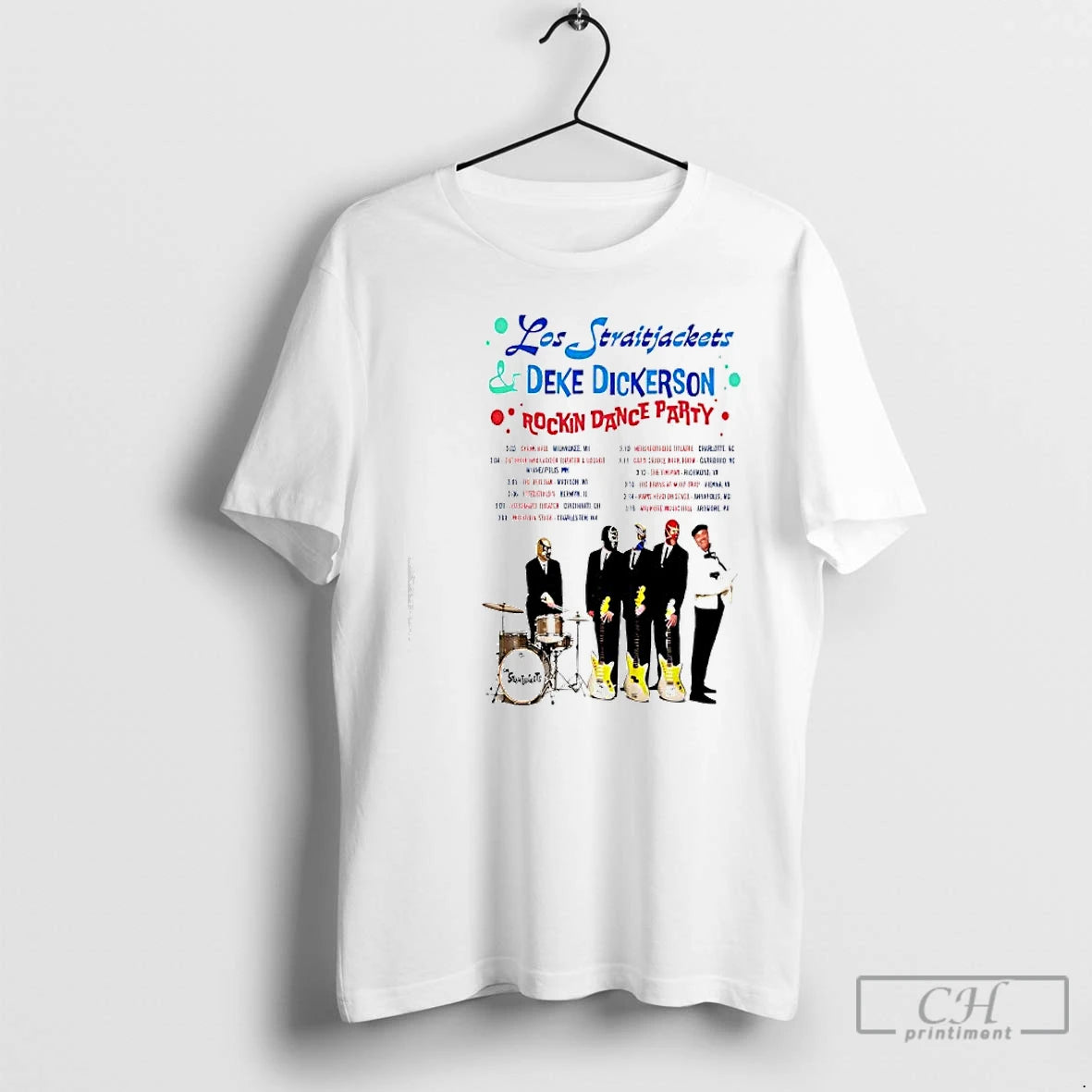Classic Los Straitjackets Rockin Dance Party 2026 Shows T-Shirts, Hoodie, Sweatshirt | InkThreadWorks.com