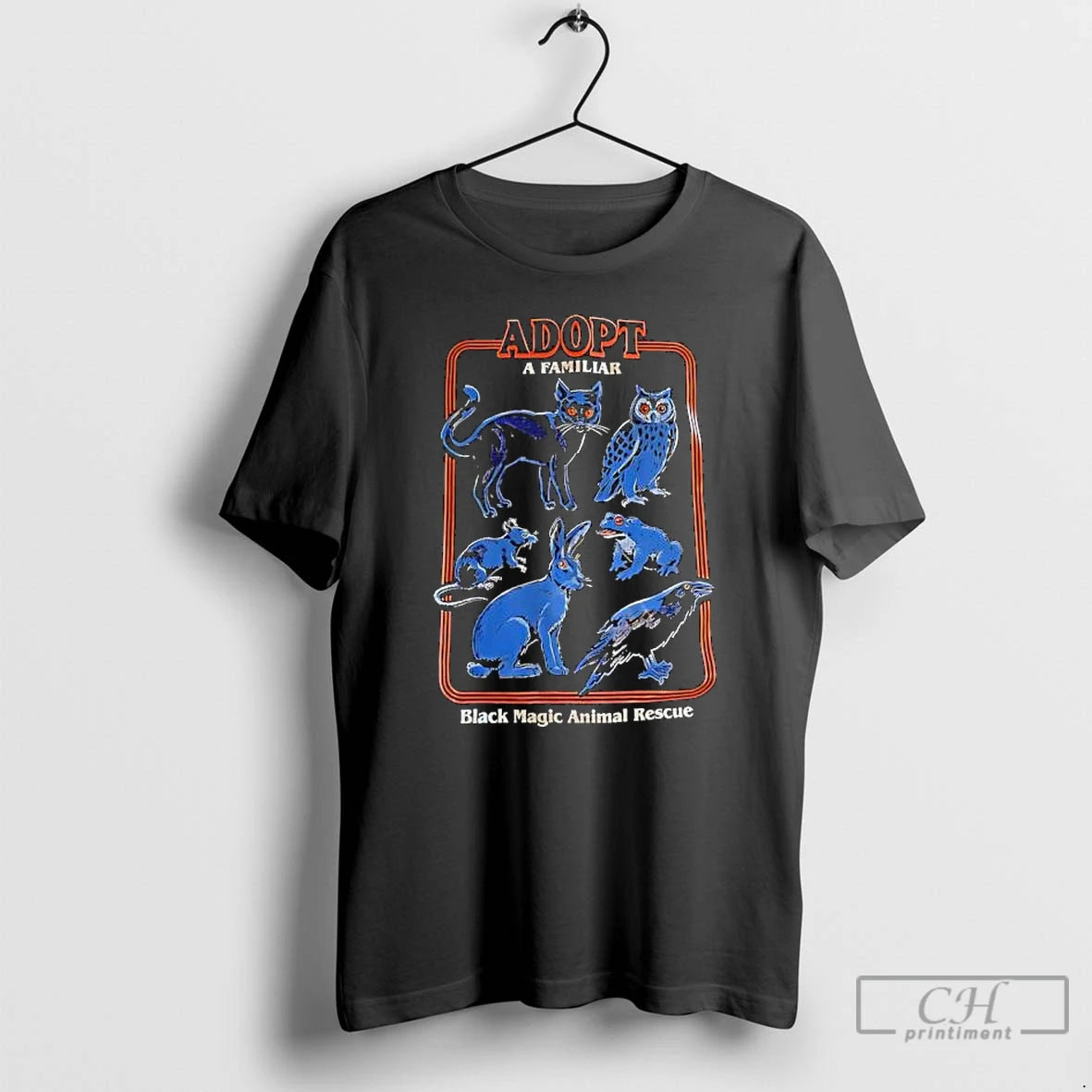Classic Madopt A Familiar Steven Rhodes Blacks Magic Animal Rescue T-Shirts, Hoodie, Sweatshirt | InkThreadWorks.com