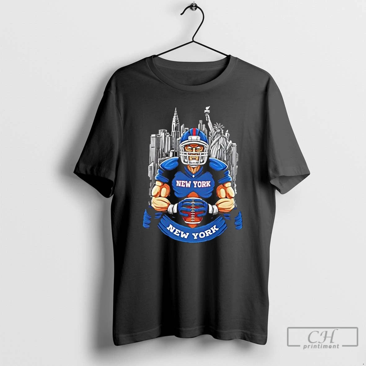 Classic New York Giants Football Mascot Hug The Ball T-Shirts, Hoodie, Sweatshirt | InkThreadWorks.com