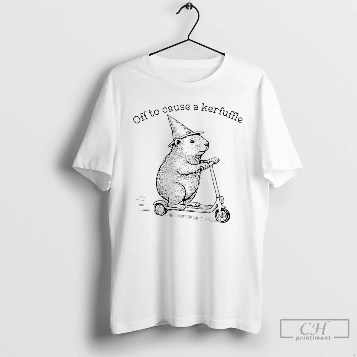 Classic Off To Cause A Kerfuffle Capybara T-Shirts, Hoodie, Sweatshirt | InkThreadWorks.com