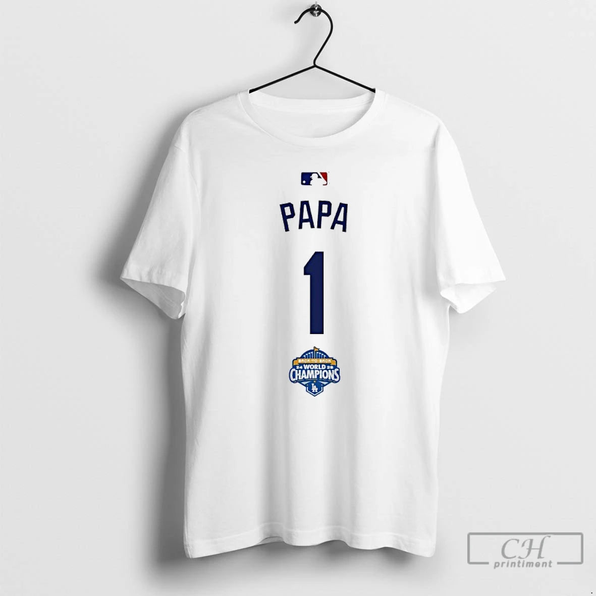 Classic Papa 1 Back To Back Champs World Champions T-Shirts, Hoodie, Sweatshirt | InkThreadWorks.com