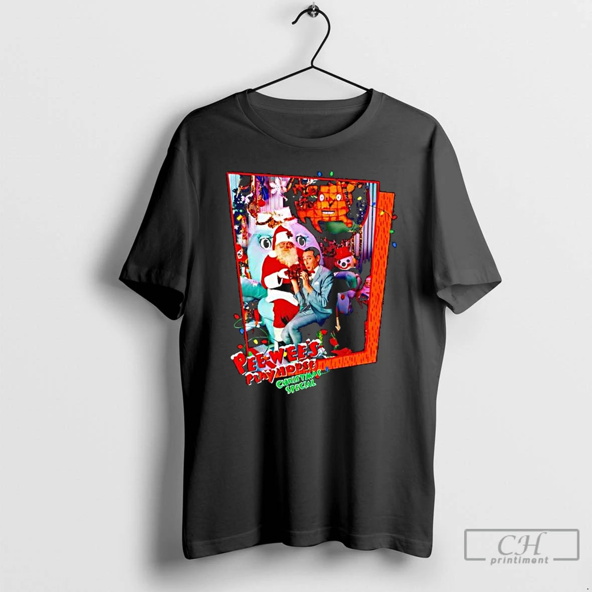 Classic Pee Wees Playhouse Christmas Special Santa Claus Graphic T-Shirts, Hoodie, Sweatshirt | InkThreadWorks.com