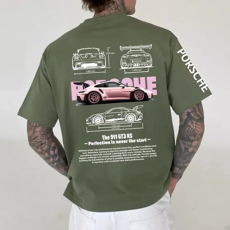 Classic Porschee 911 GT3 RS T-shirt, Unisex, Racing Shirt, Car Hoodie, Classic Cotton Menswear Womenswear