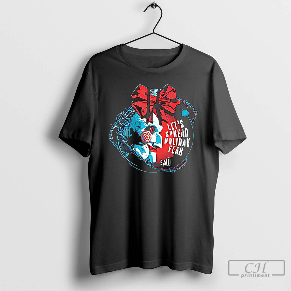 Classic Saw Lets Spread Holiday Fear T-Shirts, Hoodie, Sweatshirt | InkThreadWorks.com
