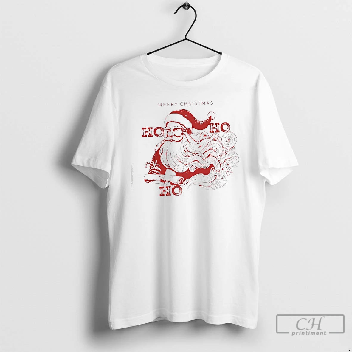 Classic Santa Claus Ho Ho Ho Christmas T-Shirts, Hoodie, Sweatshirt | InkThreadWorks.com