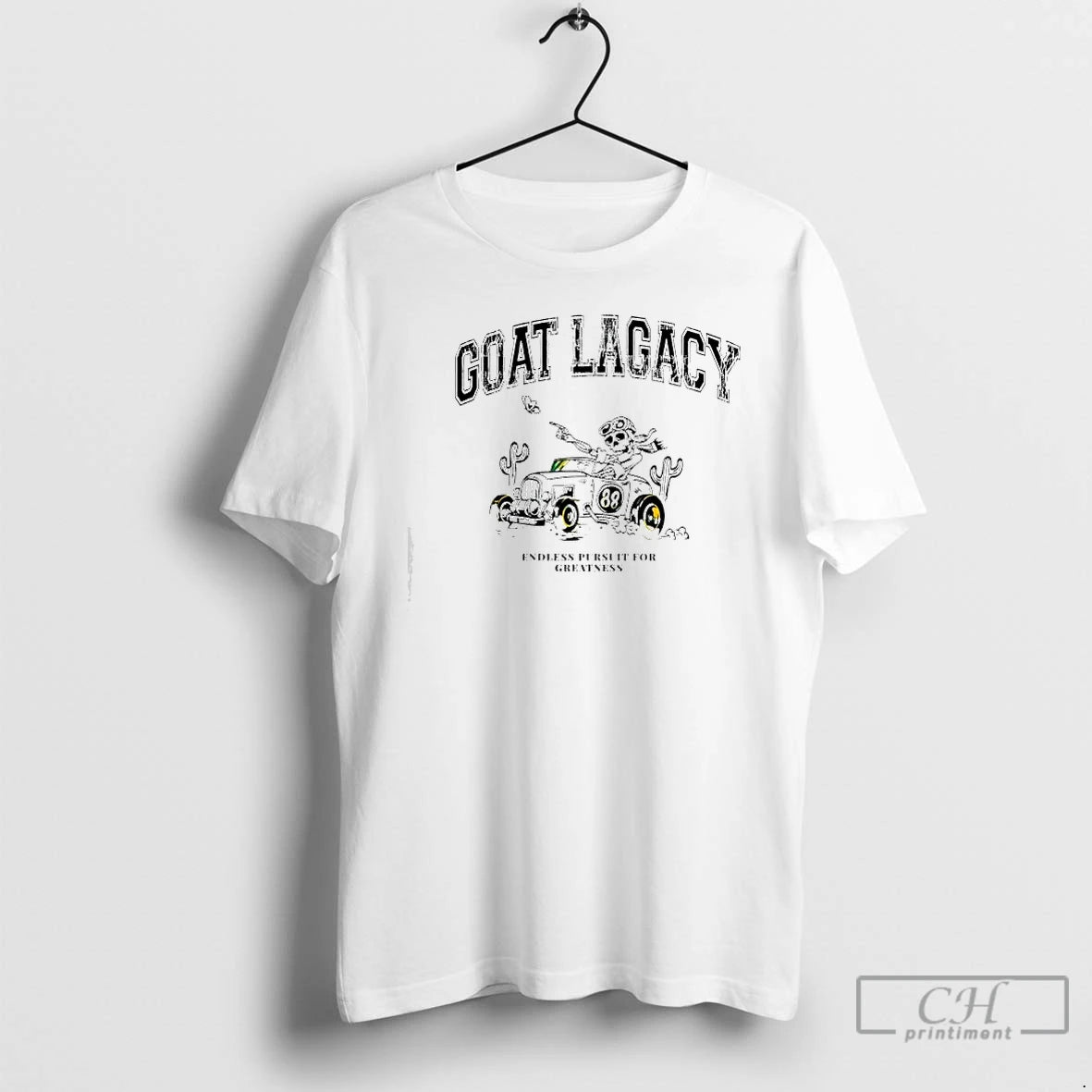 Classic Skeleton 88 Car Goat Lagacy Endless Pursuit For Greatness T-Shirts, Hoodie, Sweatshirt | InkThreadWorks.com
