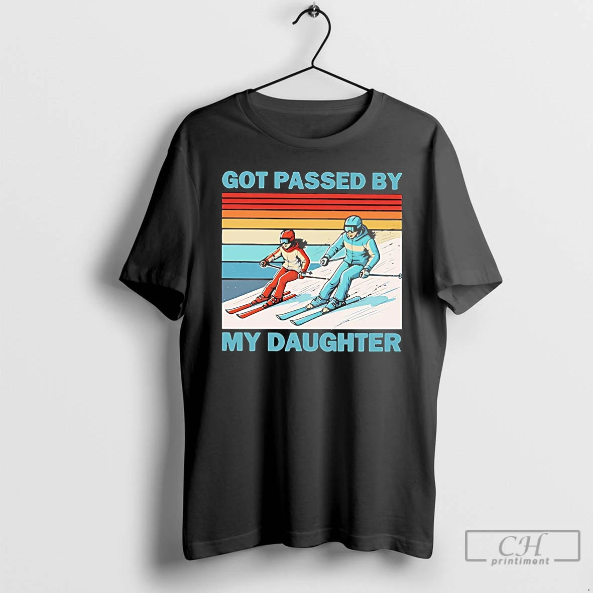Classic Skiing Got Passed By My Daughter T-Shirts, Hoodie, Sweatshirt | InkThreadWorks.com