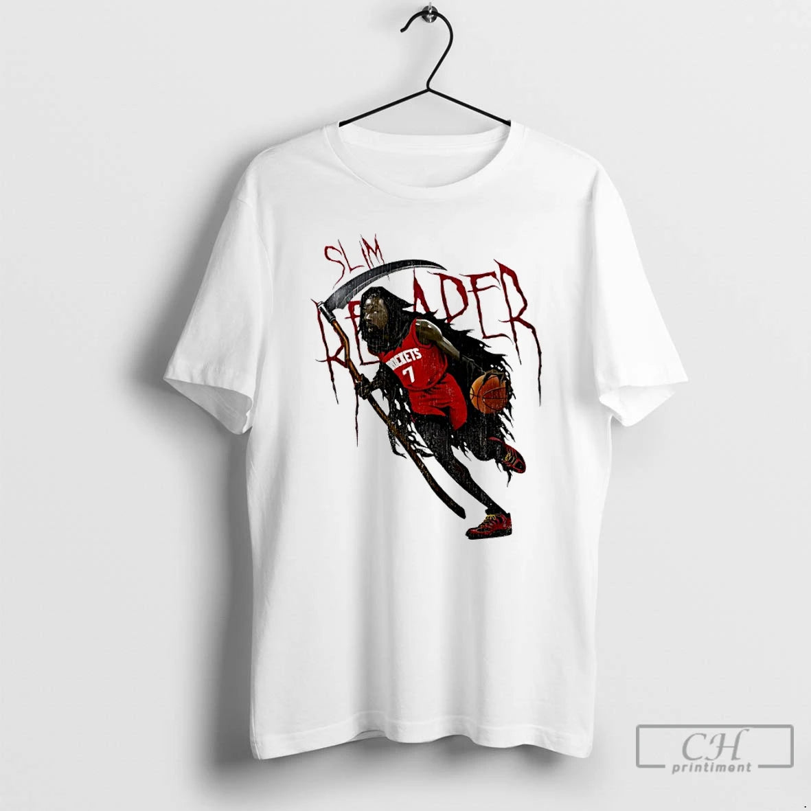 Classic Slim Reaper Kevin Durant Houston Rockets Basketball T-Shirts, Hoodie, Sweatshirt | InkThreadWorks.com