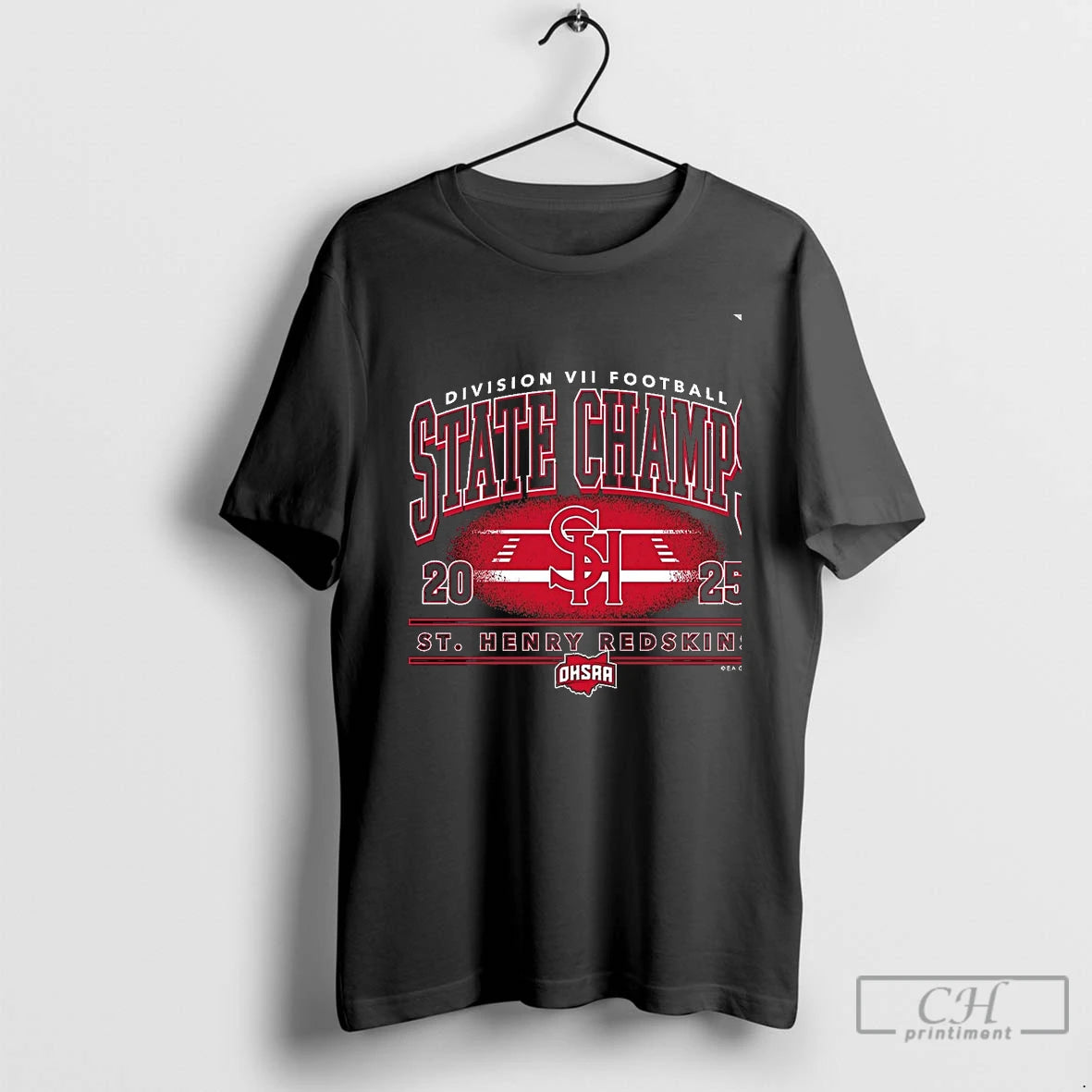 Classic St Henry Redskins 2025 Football D7 State Champions Chriast T-Shirts, Hoodie, Sweatshirt | InkThreadWorks.com
