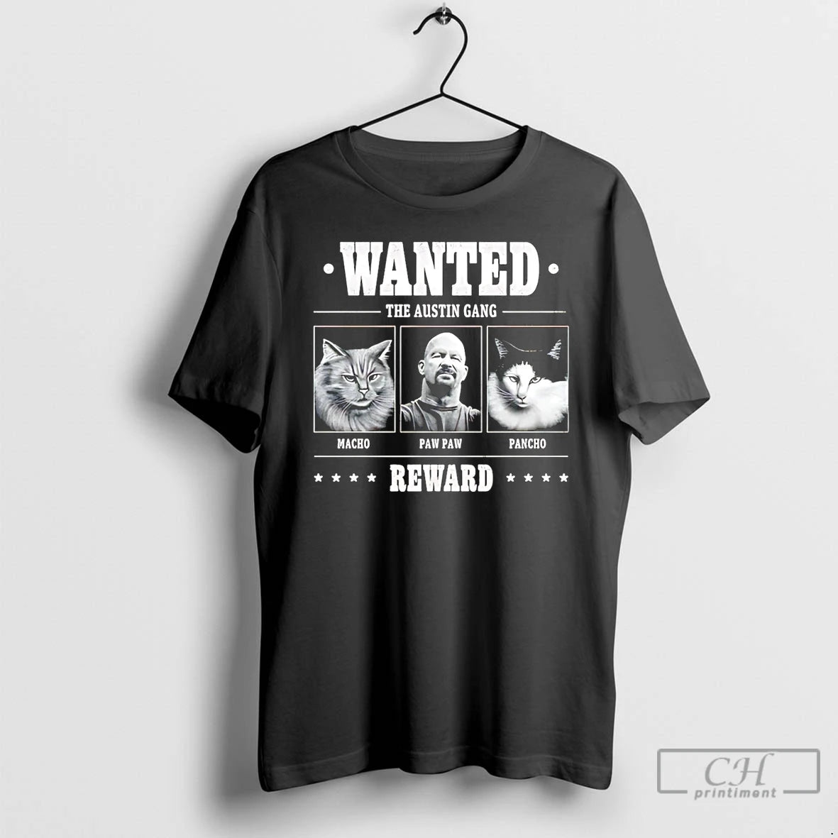 Classic Steve Austin Wanted The Austin Gang T-Shirts, Hoodie, Sweatshirt | InkThreadWorks.com