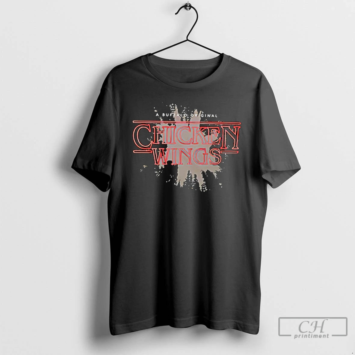 Classic Stranger Wings Chicken Wings A Buffalo Graphic T-Shirts, Hoodie, Sweatshirt | InkThreadWorks.com