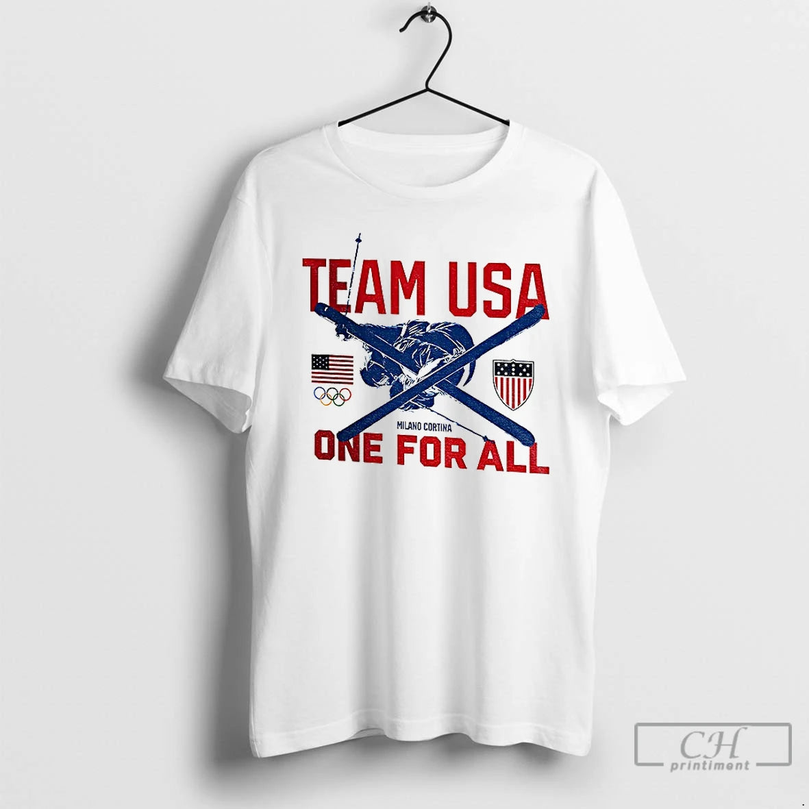 Classic Team Usa Milano Cortina One For All 2026 Olympic T-Shirts, Hoodie, Sweatshirt | InkThreadWorks.com