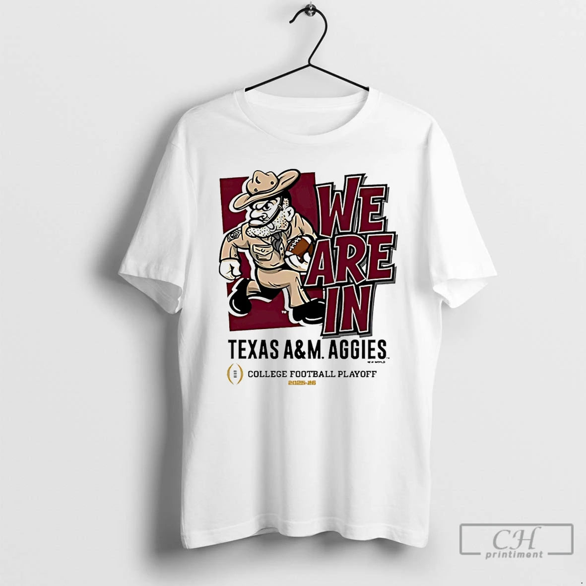 Classic Texas Am Aggies 2025 Cfp Bound We Are In Mascot T-Shirts, Hoodie, Sweatshirt | InkThreadWorks.com