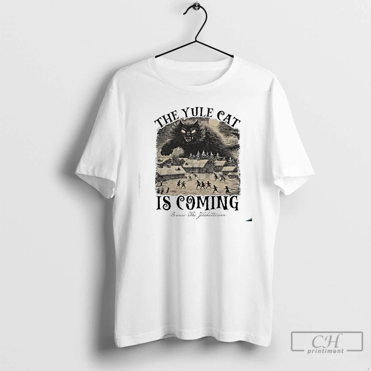 Classic The Yule Cat Is Coming Jolakotturinn Christmas T-Shirts, Hoodie, Sweatshirt | InkThreadWorks.com