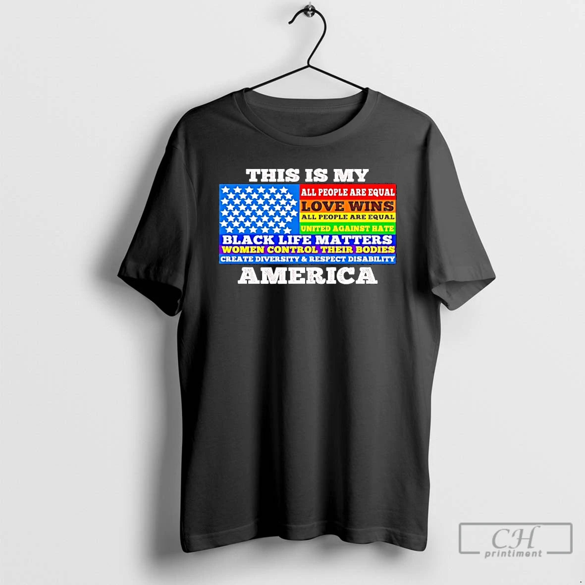 Classic This Is My America Black Life Matters T-Shirts, Hoodie, Sweatshirt | InkThreadWorks.com