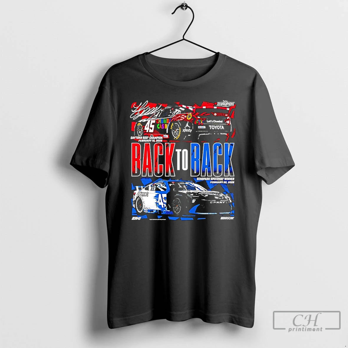 Classic Tyler Reddick Back To Back Wins Daytona 500 Champions 2026 Back T Shirts Sweater