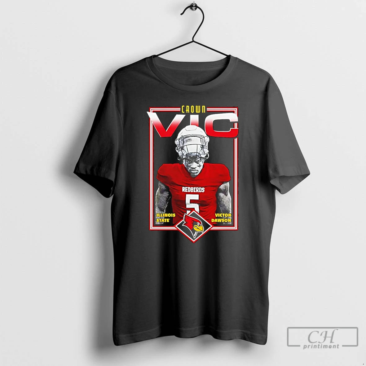 Classic Victor Dawson Illinois State Football Portrait T-Shirts, Hoodie, Sweatshirt | InkThreadWorks.com