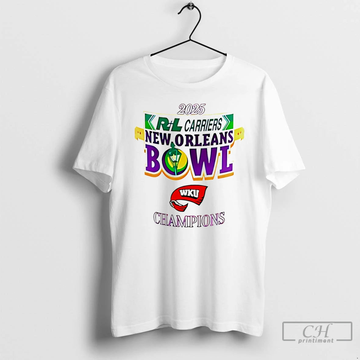 Classic Western Kentucky 2025 New Orleans Bowl Champions Logo T-Shirts, Hoodie, Sweatshirt | InkThreadWorks.com