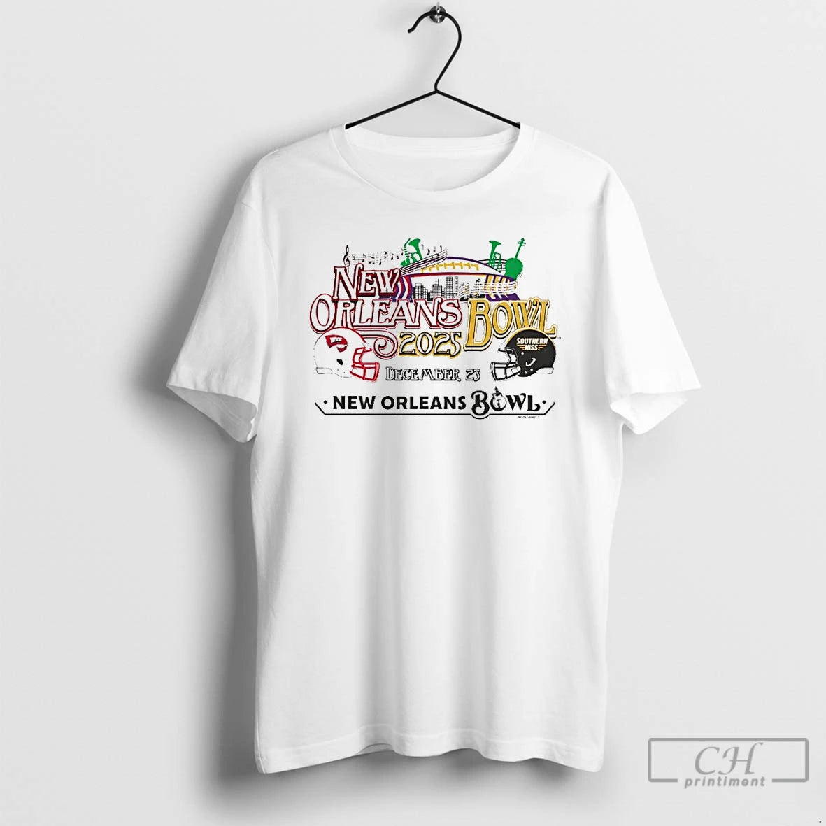 Classic Western Kentucky Vs Southern Miss 2025 New Orleans Bowl Music City T Shirts Sweater Hoodie, Sweatshirt