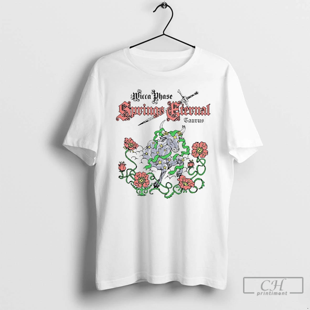 Classic Wicca Phase Springs Eternal Taurus Sword T-Shirts, Hoodie, Sweatshirt | InkThreadWorks.com