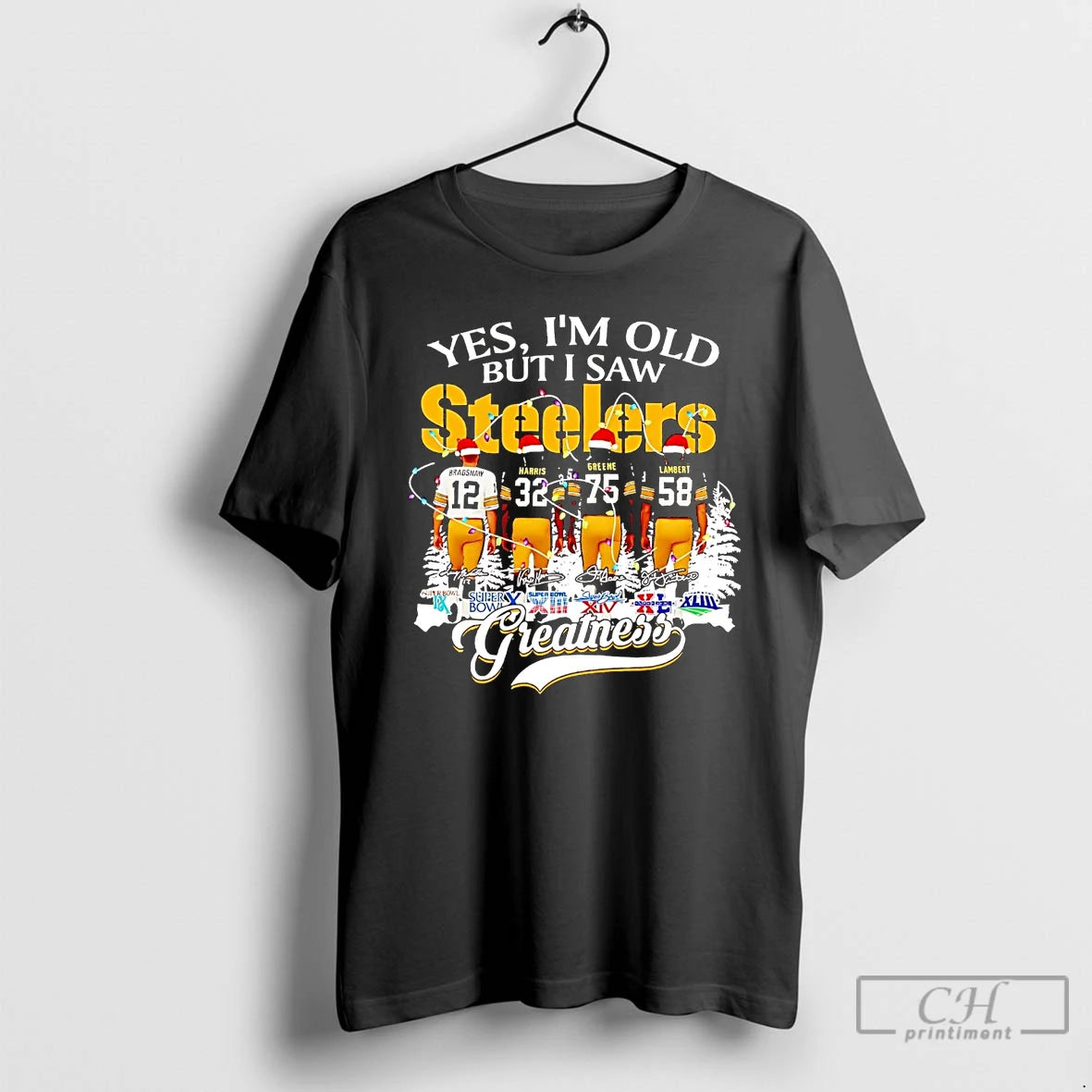Classic Yes Im Old But I Saw Steelers Greatness Christmas T-Shirts, Hoodie, Sweatshirt | InkThreadWorks.com