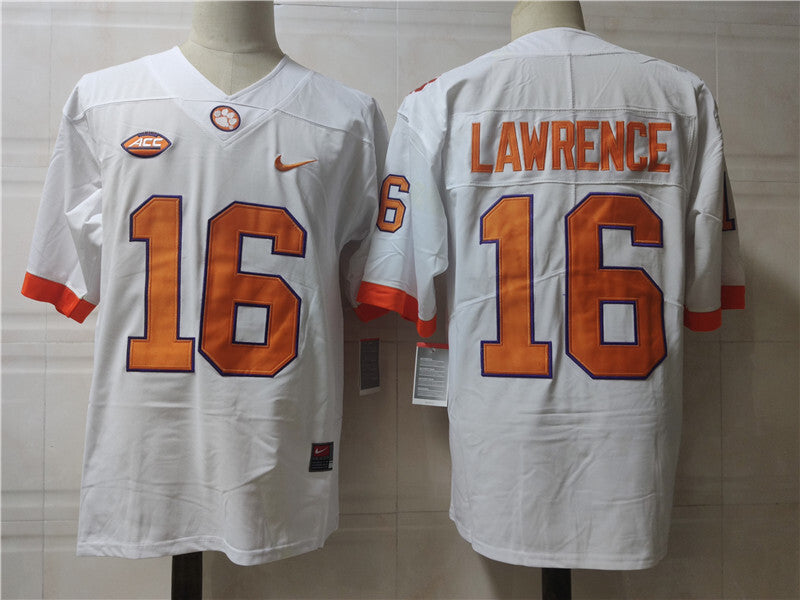 Clemson Tigers #16 Trevor Lawrence Tigers Style 2