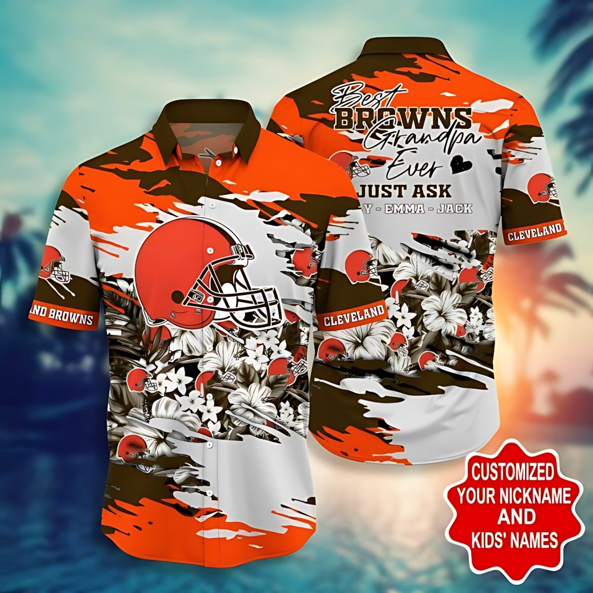 Cleveland Browns Hawaiian Shirt Custom Family Design 832338