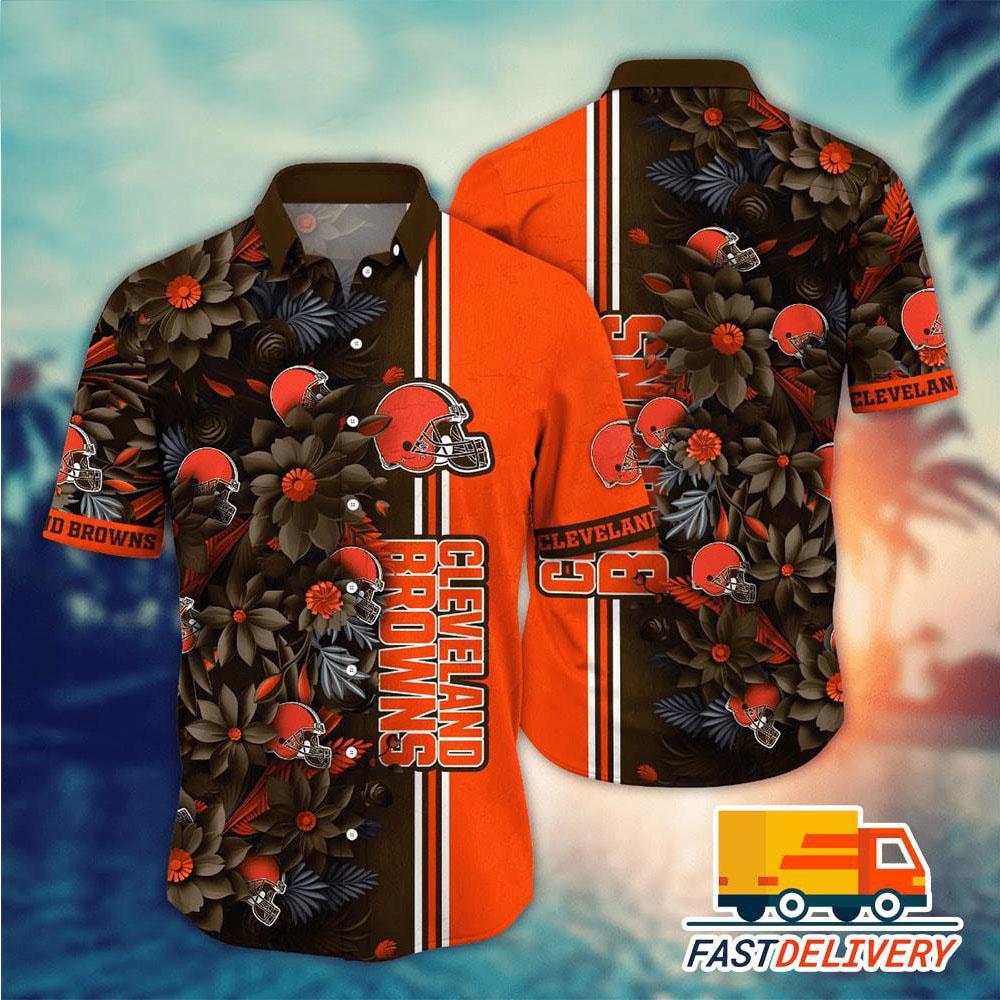 Cleveland Browns Floral Hawaiian Shirt 509188