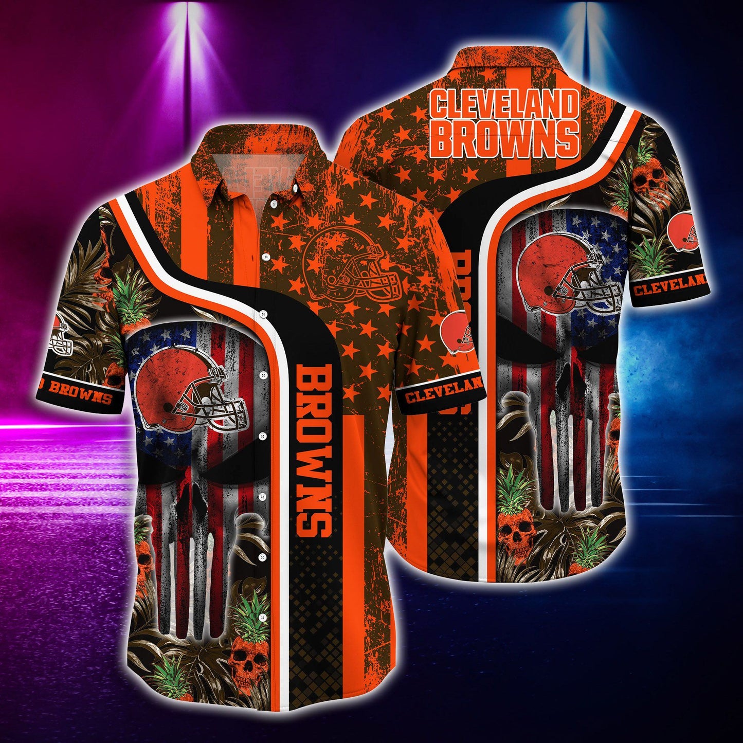 Cleveland Browns Hawaiian Shirt Gridiron Pride 754357